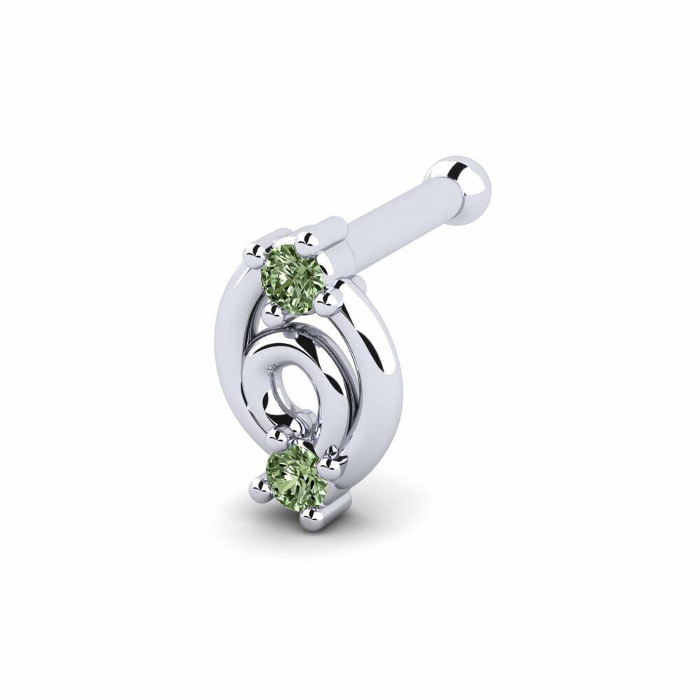 Groene Diamant Neus Pin Lewes