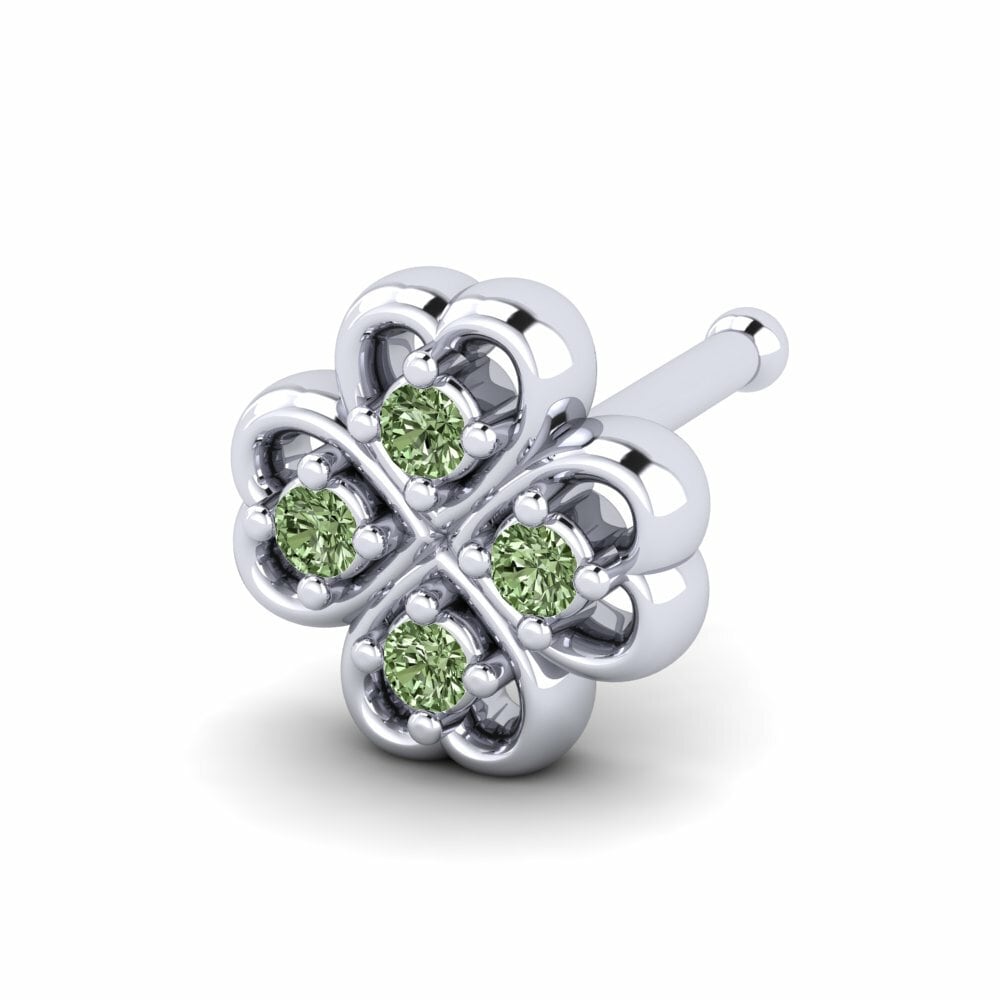 Groene Diamant Neus Pin Lezliep