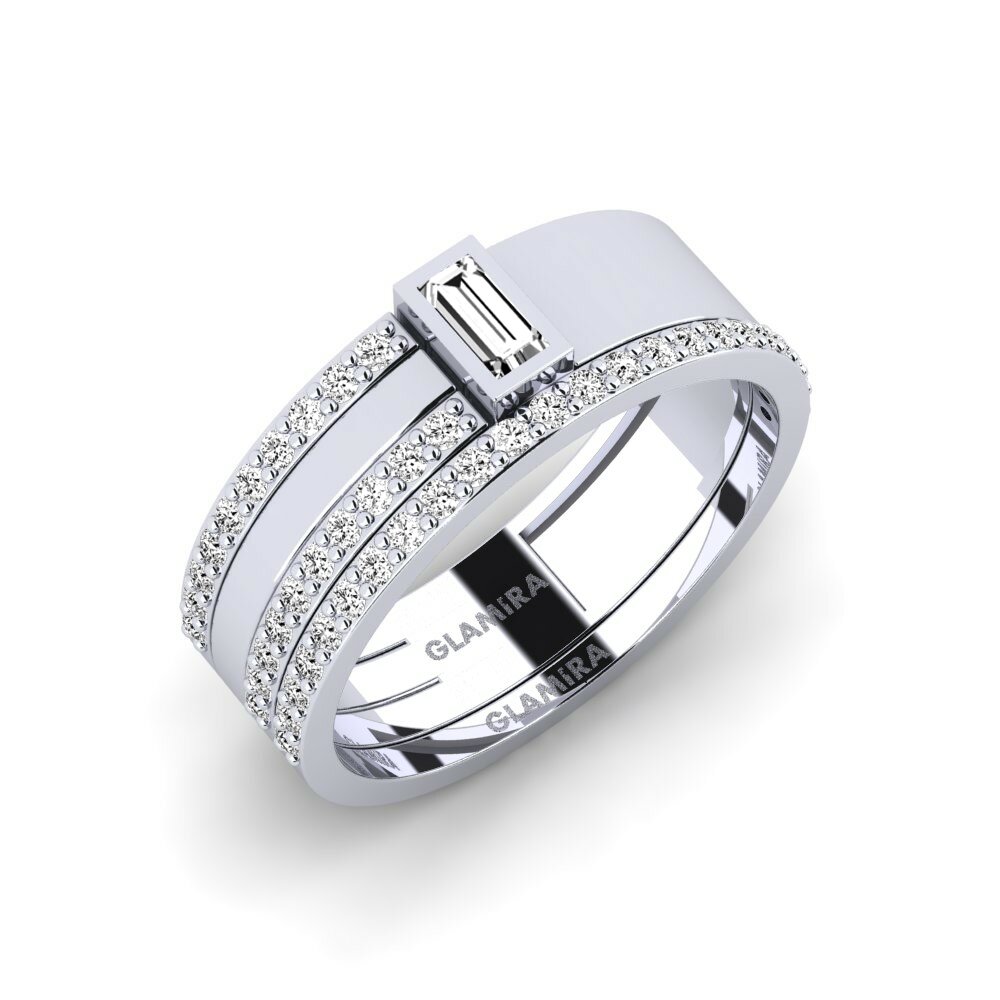 Moissanite Anello Libourne - SET