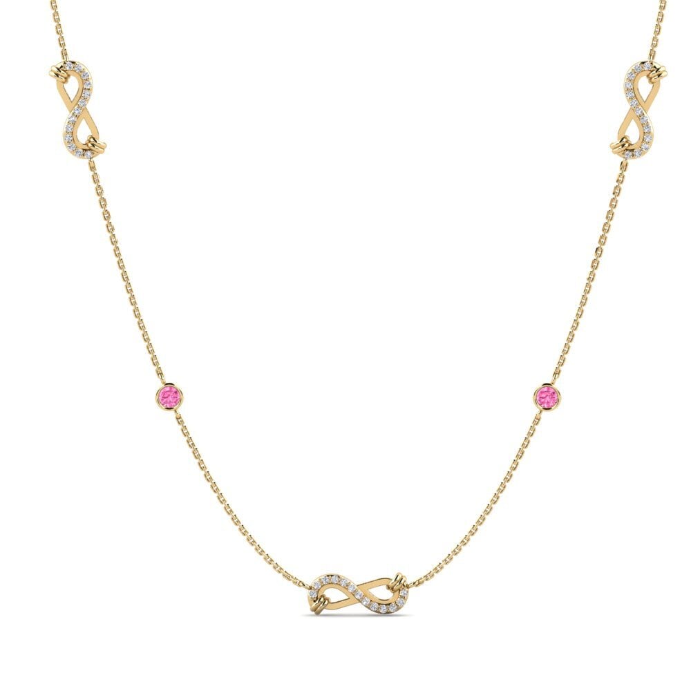 Pink Sapphire Women's Necklace Lidenskab