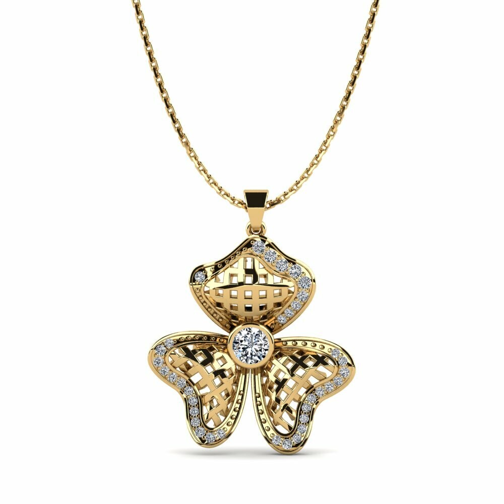 Or Jaune 14k Pendentif pour femme Lifian