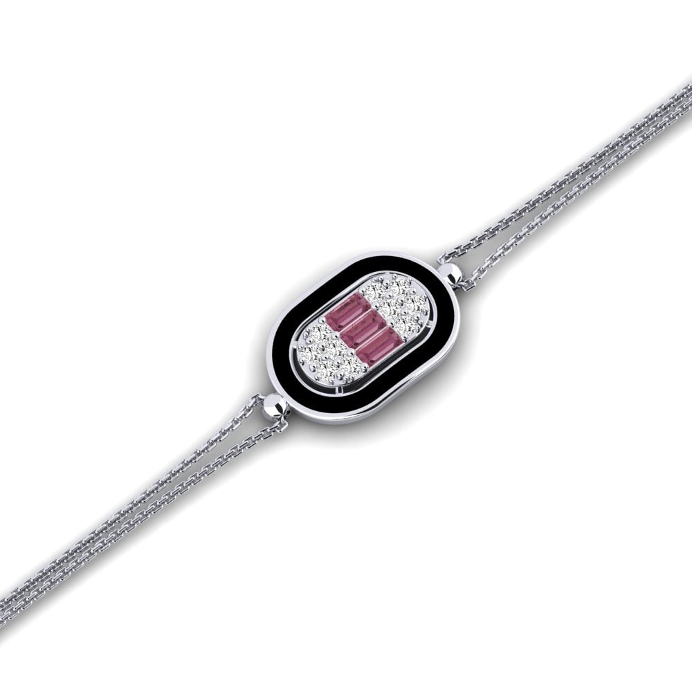 Rhodolite Garnet Women's Bracelet Lignos