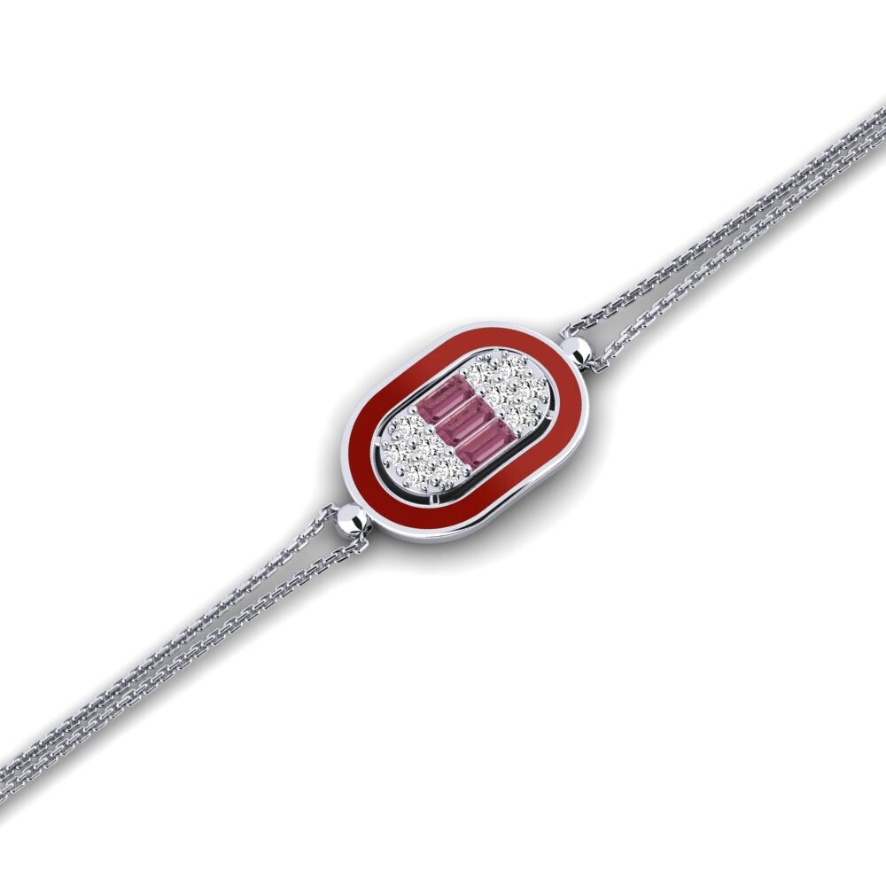 Rhodolite Garnet Women's Bracelet Lignos