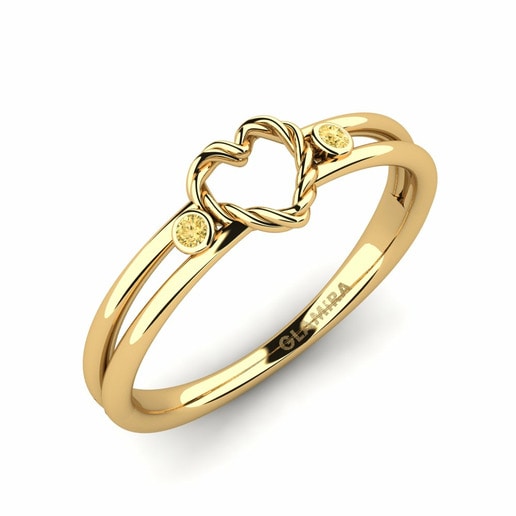Ring Lilia 585 Yellow Gold & Yellow Diamond