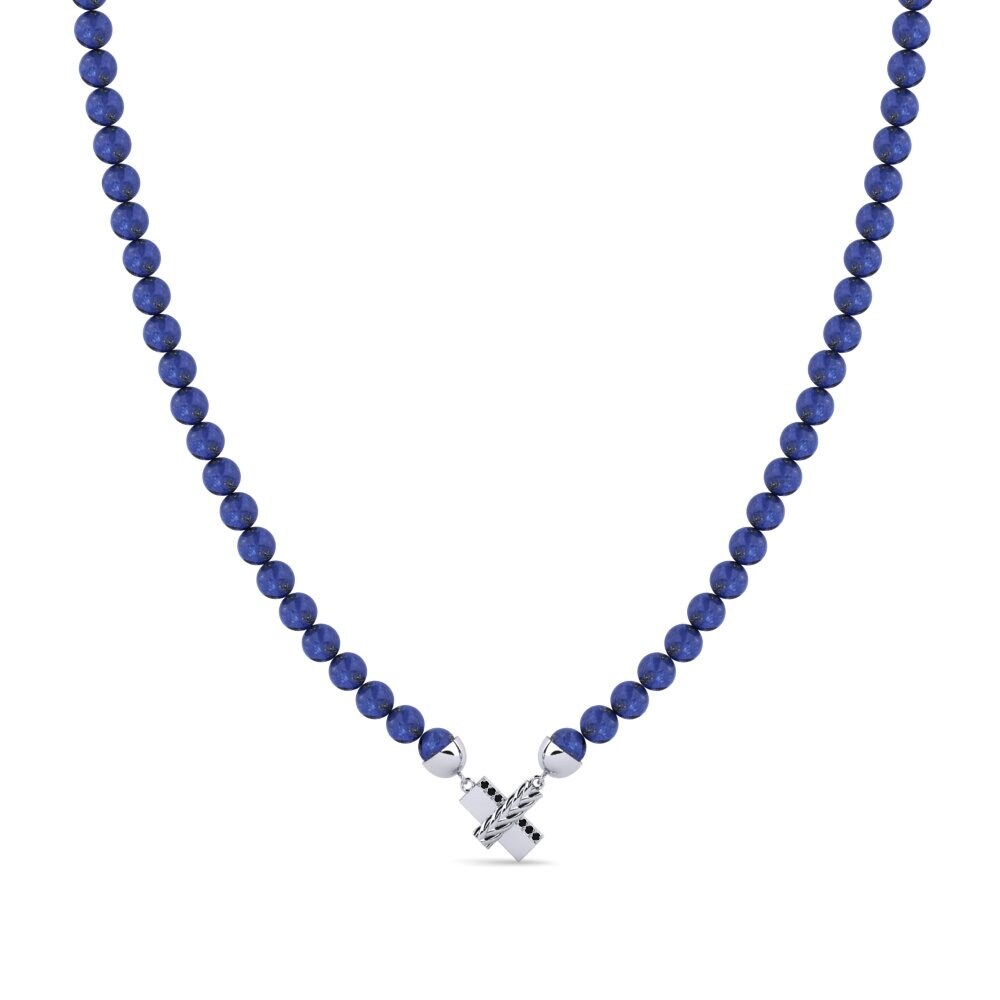 9ct White Gold Men's Necklace Lillebonne