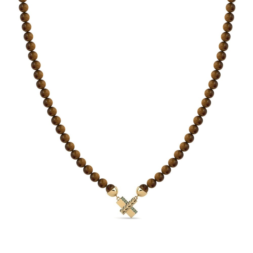 Green Diamond Men's Necklace Lillebonne