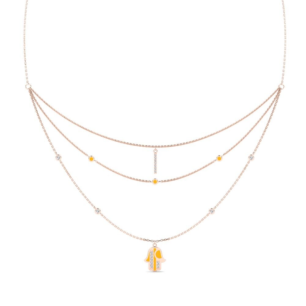 9ct Rose Gold Women's Necklace Limjae