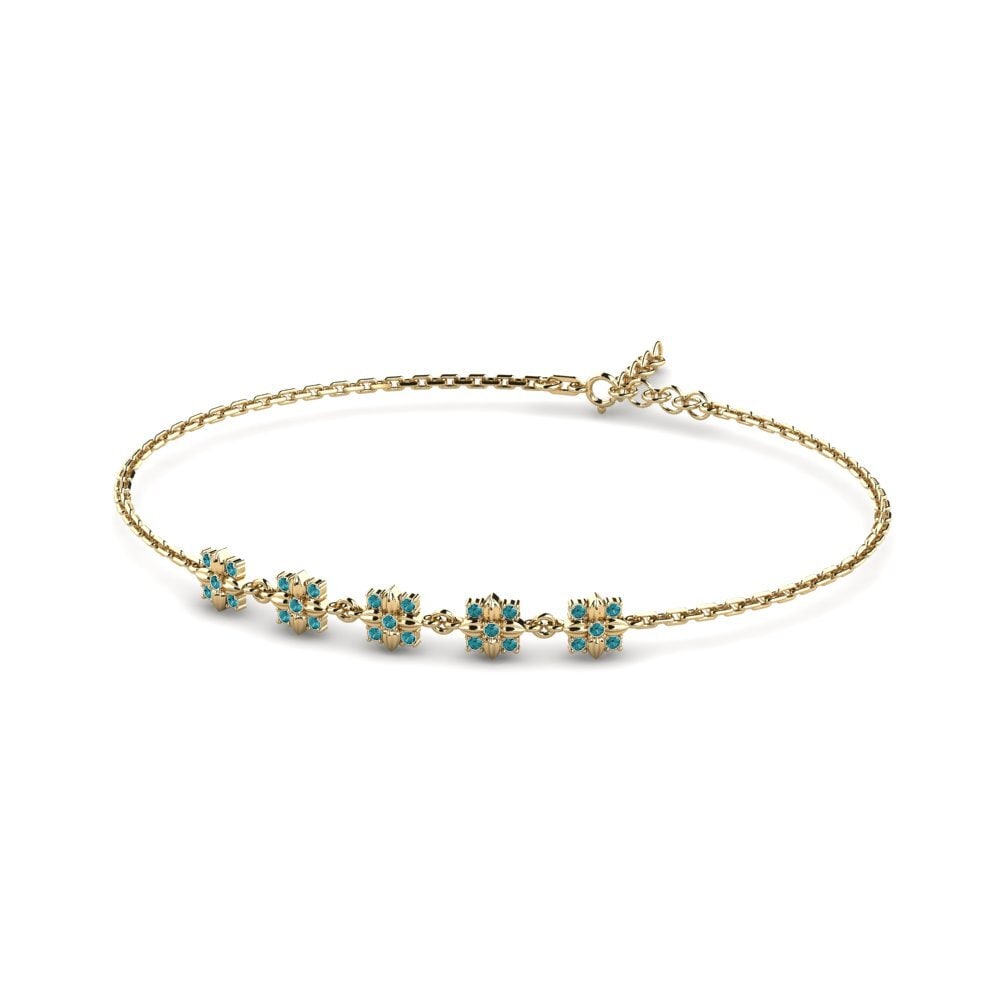 Diamant Bleu Bracelet pour femme Lindi