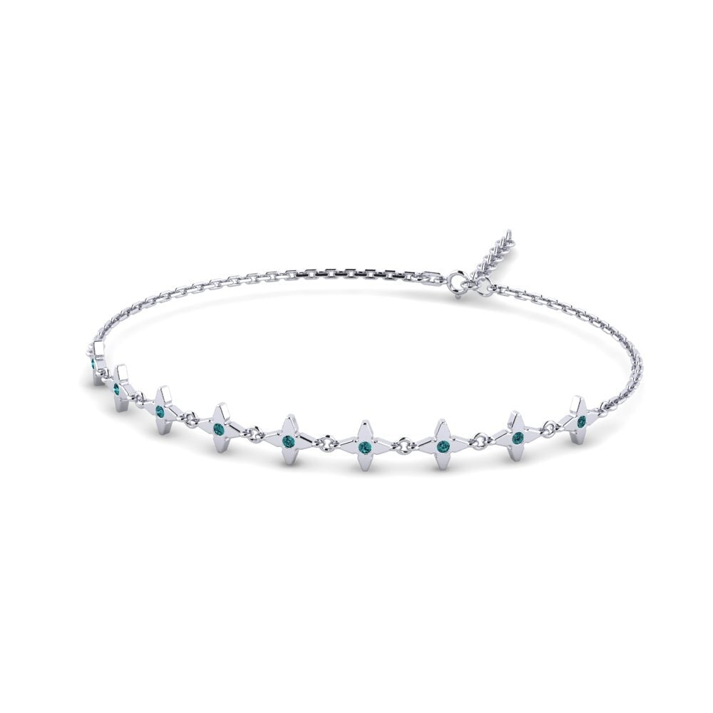 Diamant Bleu Bracelet pour femme Lindied
