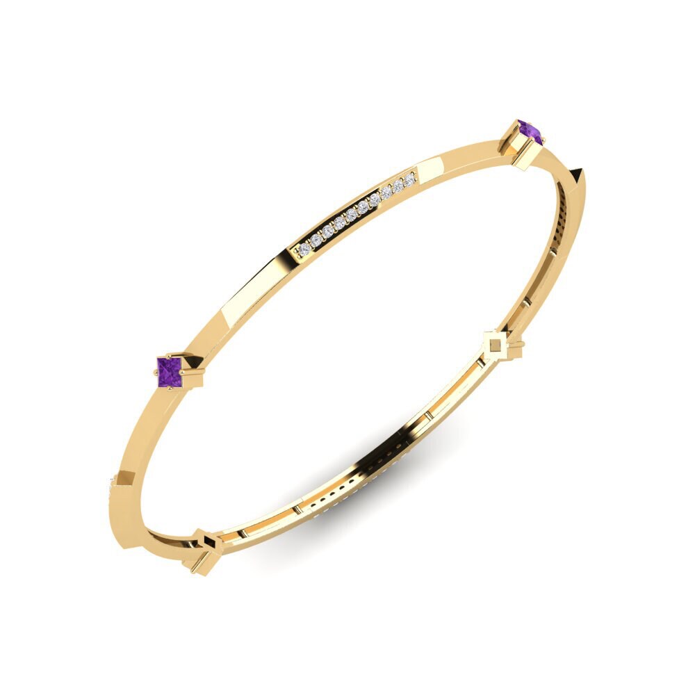 Amethyst Women's Bangle Lineaire