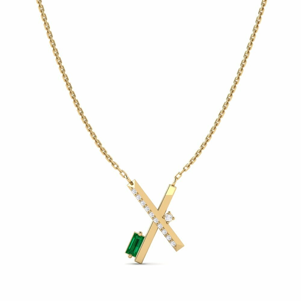 Circonita Verde Collar de Mujer Lineal