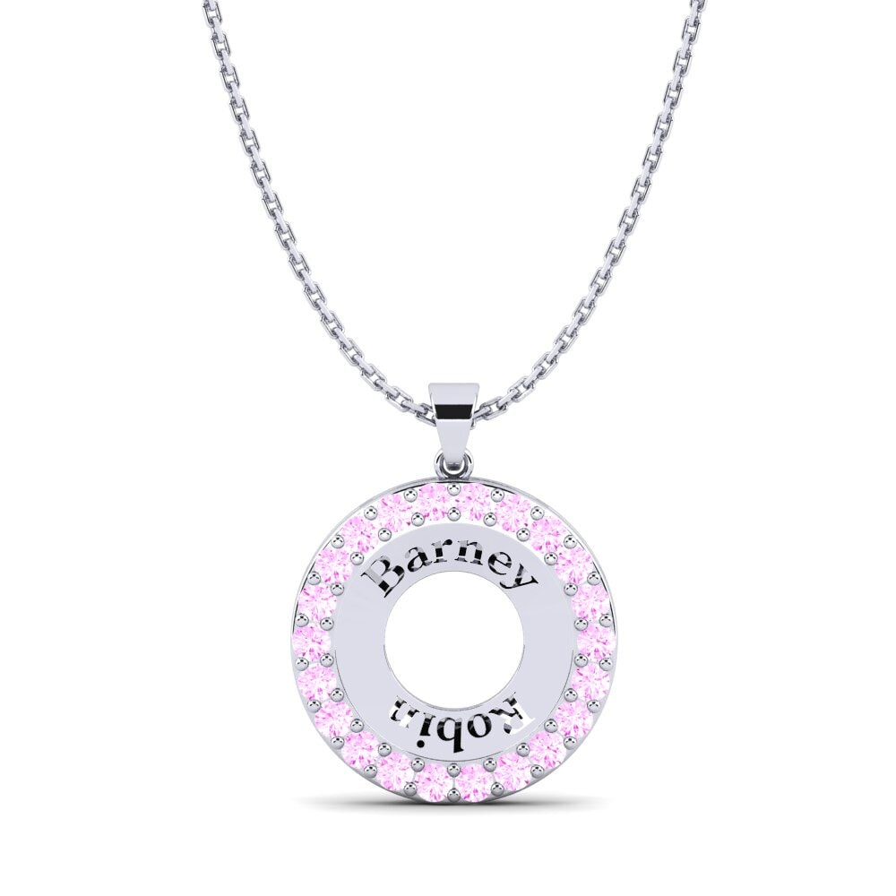 Zafiro Rosado Colgante de Mujer Ling