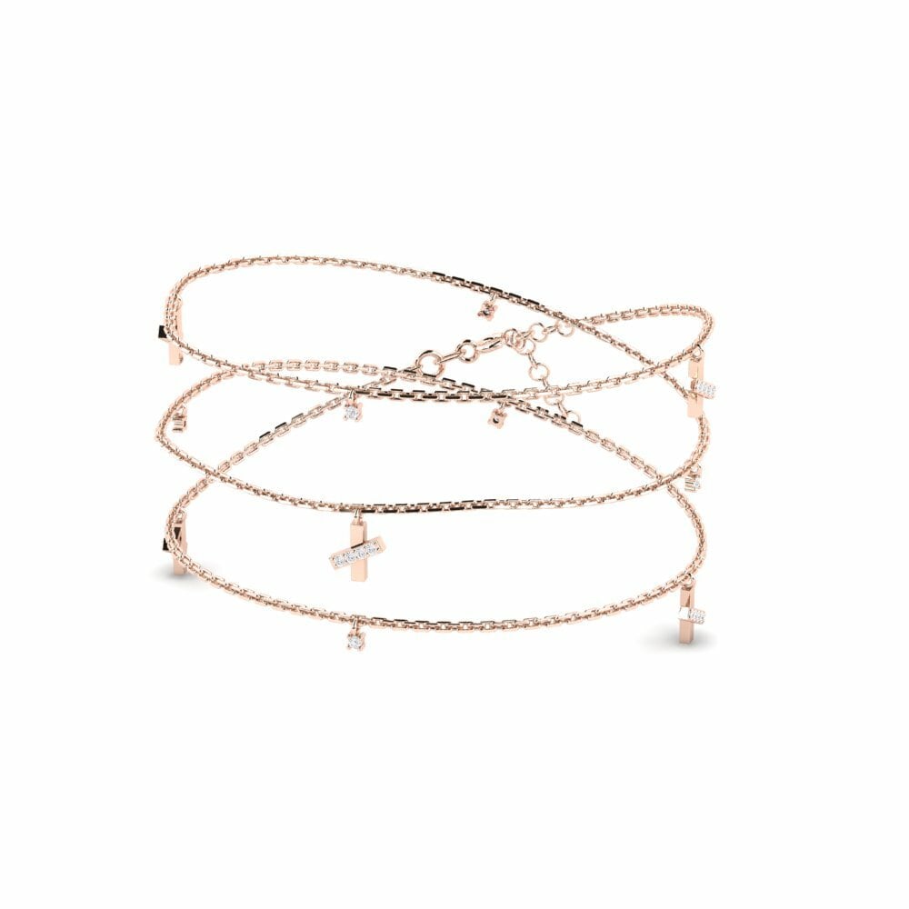 14K Rood Goud Ketting Linijinis
