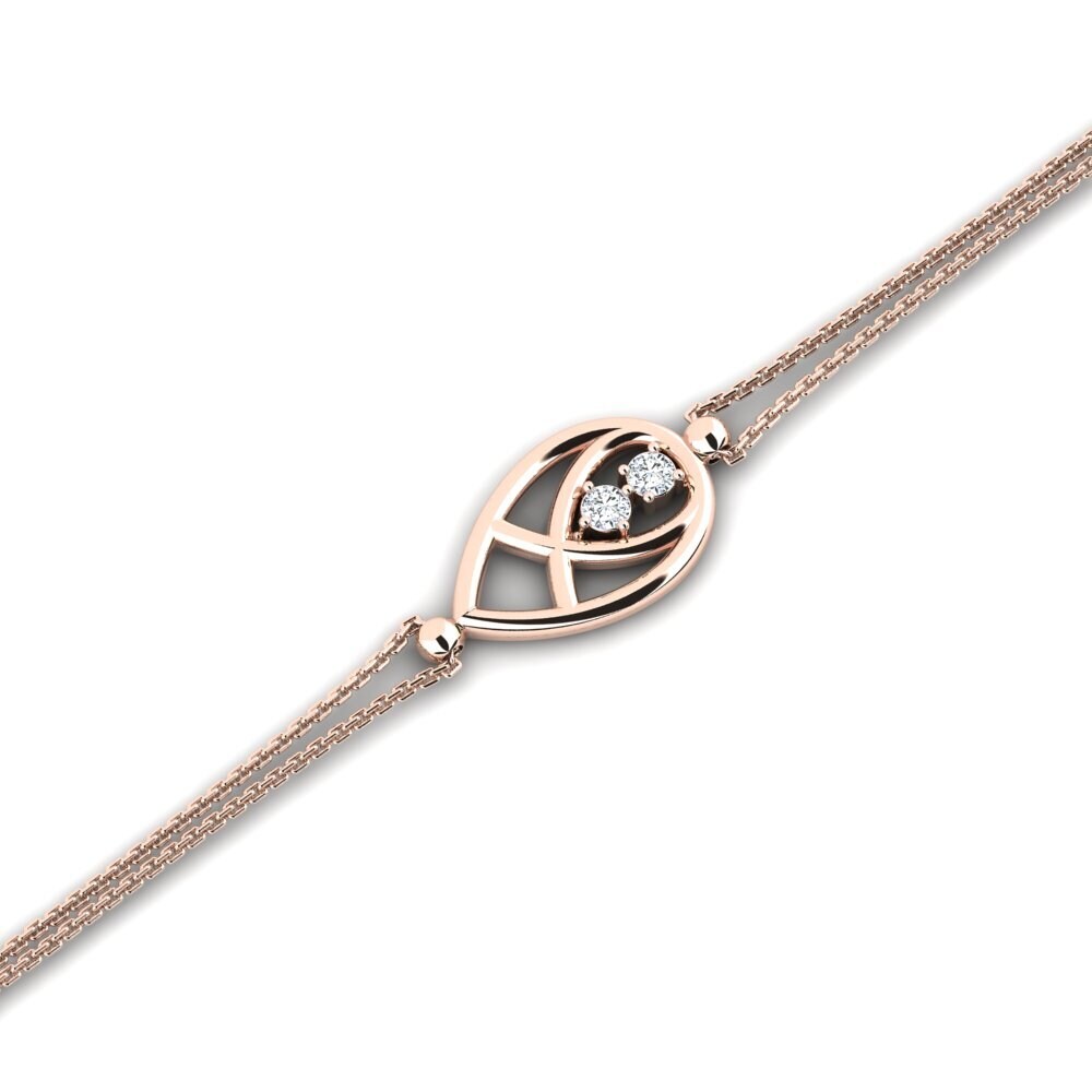 9ct Rose Gold Women's Bracelet Lisboyd