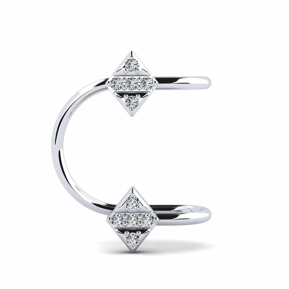 White Silver Women's Earring Lisenby