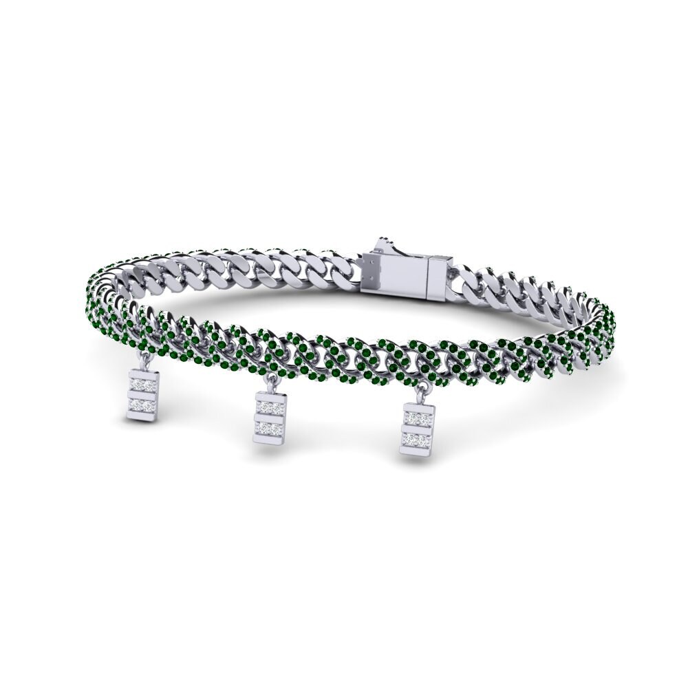 Green Zirconia Women's Bracelet Litated