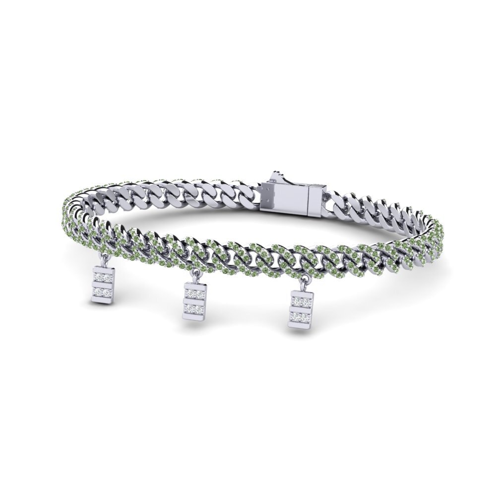 Diamante Verde Pulsera de Mujer Litated