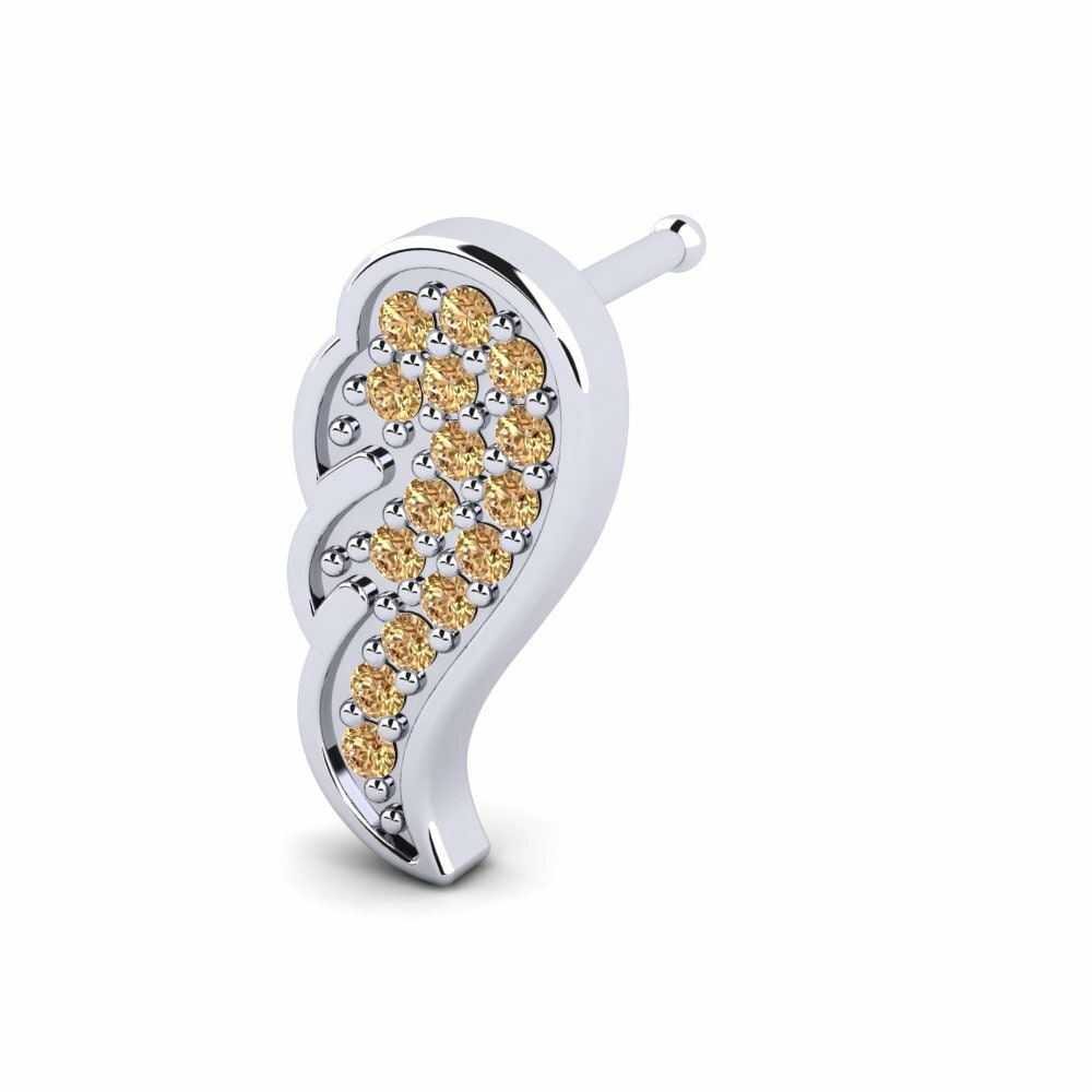 Bruine Diamant Neus Pin Lito