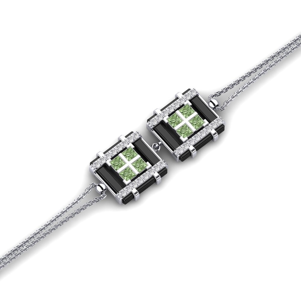 Paladio Diamante Verde Pulsera de Mujer Littrell