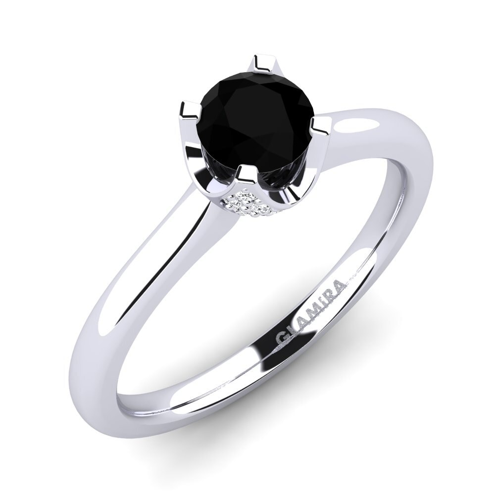 Black Onyx Engagement Ring Litzy