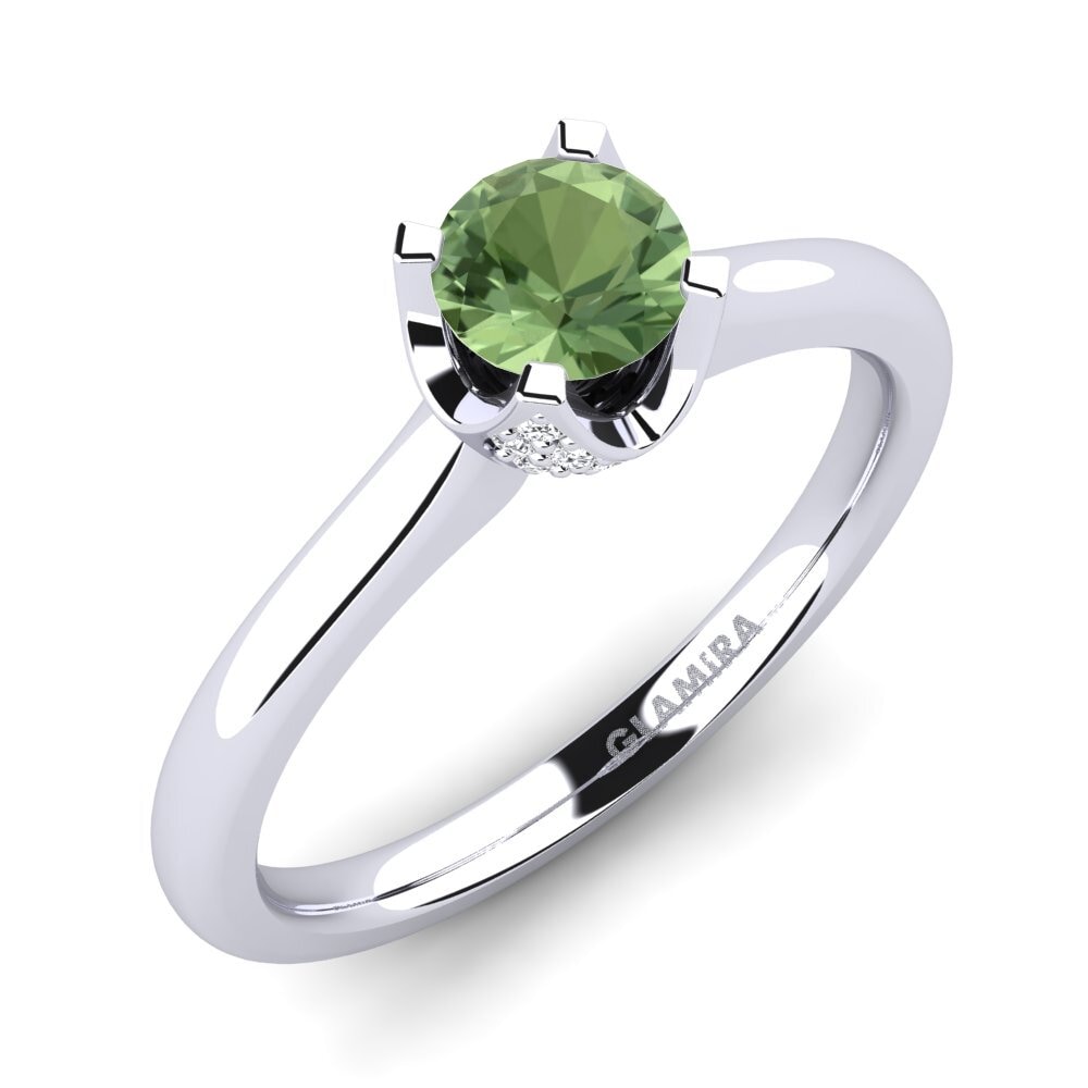 Green Sapphire Engagement Ring Litzy