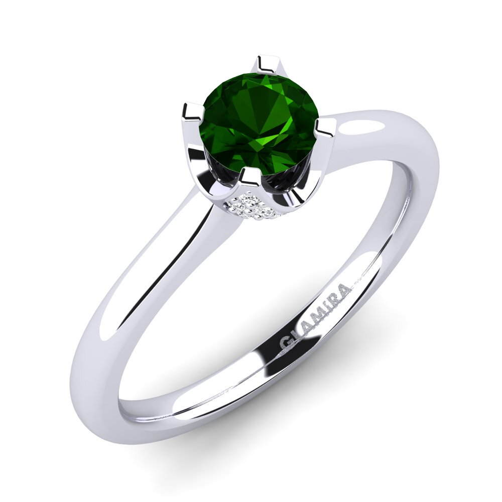 Green Tourmaline Engagement Ring Litzy