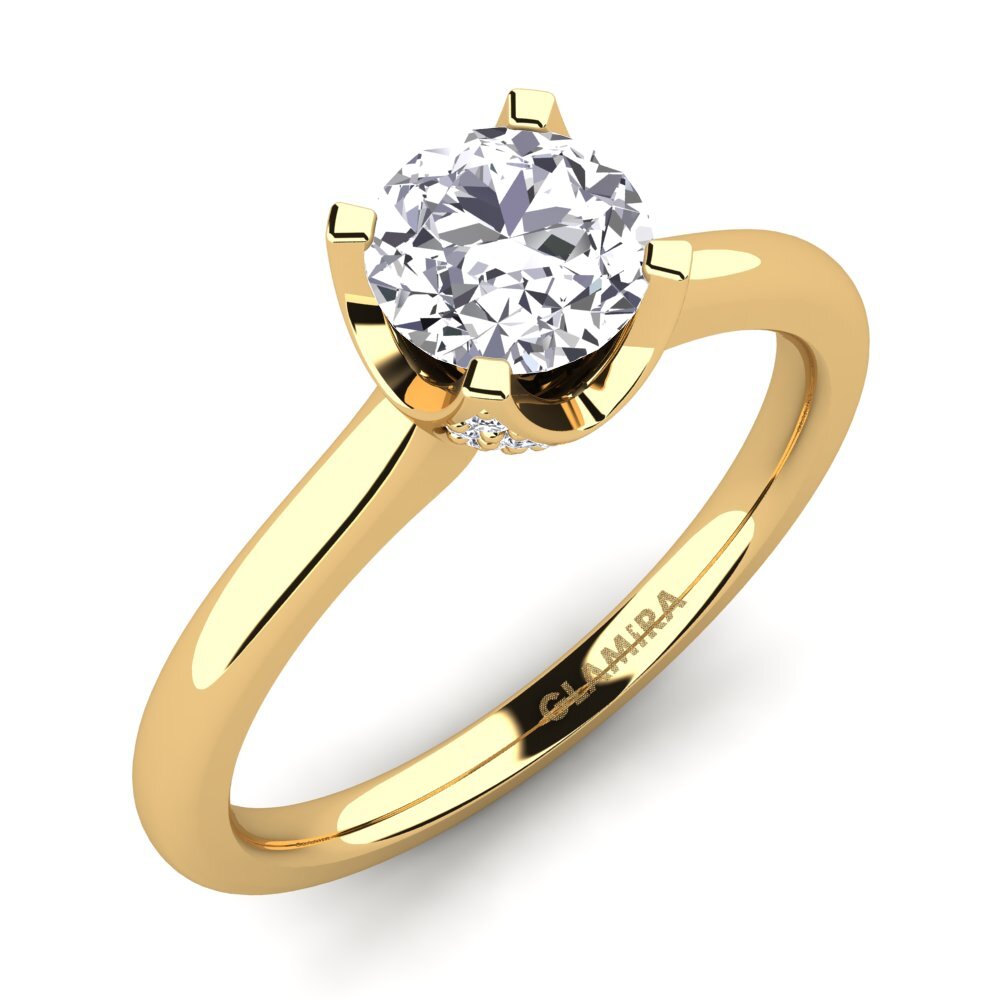 9ct Yellow Gold Engagement Ring Litzy 0.8 crt