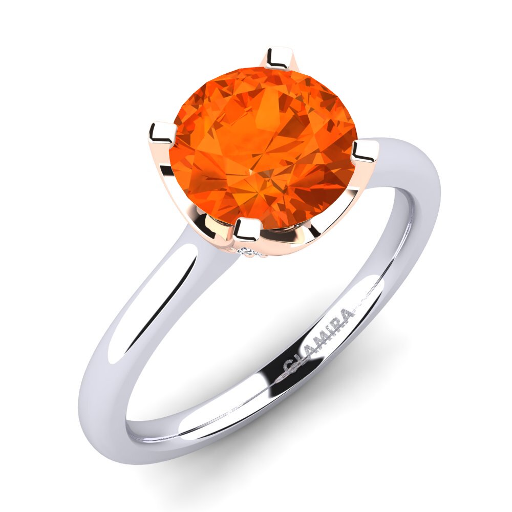 Fire Opal Engagement Ring Litzy 2.0 crt