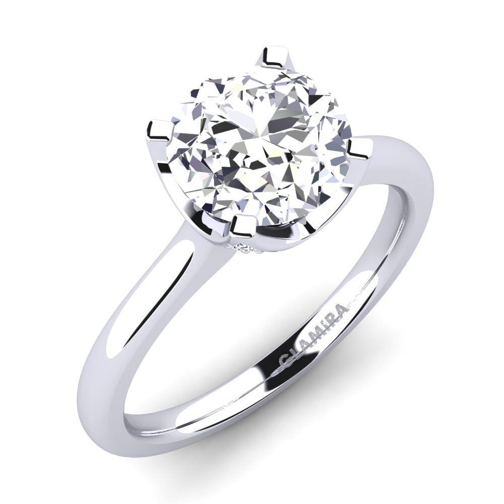 Anello di Fidanzamento con Agata Muschiata Taglio Rotondo Anello Cluster di Moissanite per Donna per Regalo di Compleanno Anello di Fidanzamento con Agata Muschiata Taglio Rotondo Anello Cluster di Moissanite per Donna per Regalo di Compleanno