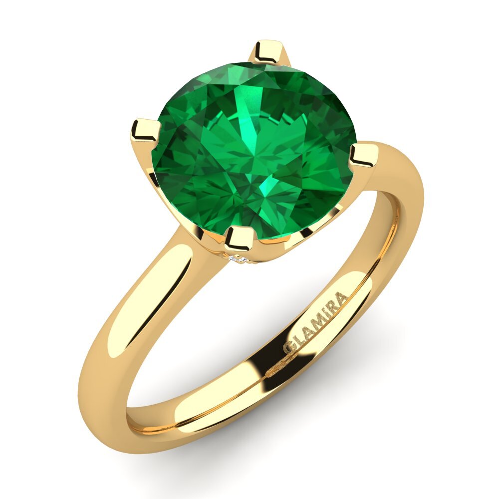 Emerald (Lab Created) Engagement Ring Litzy 3.0 crt