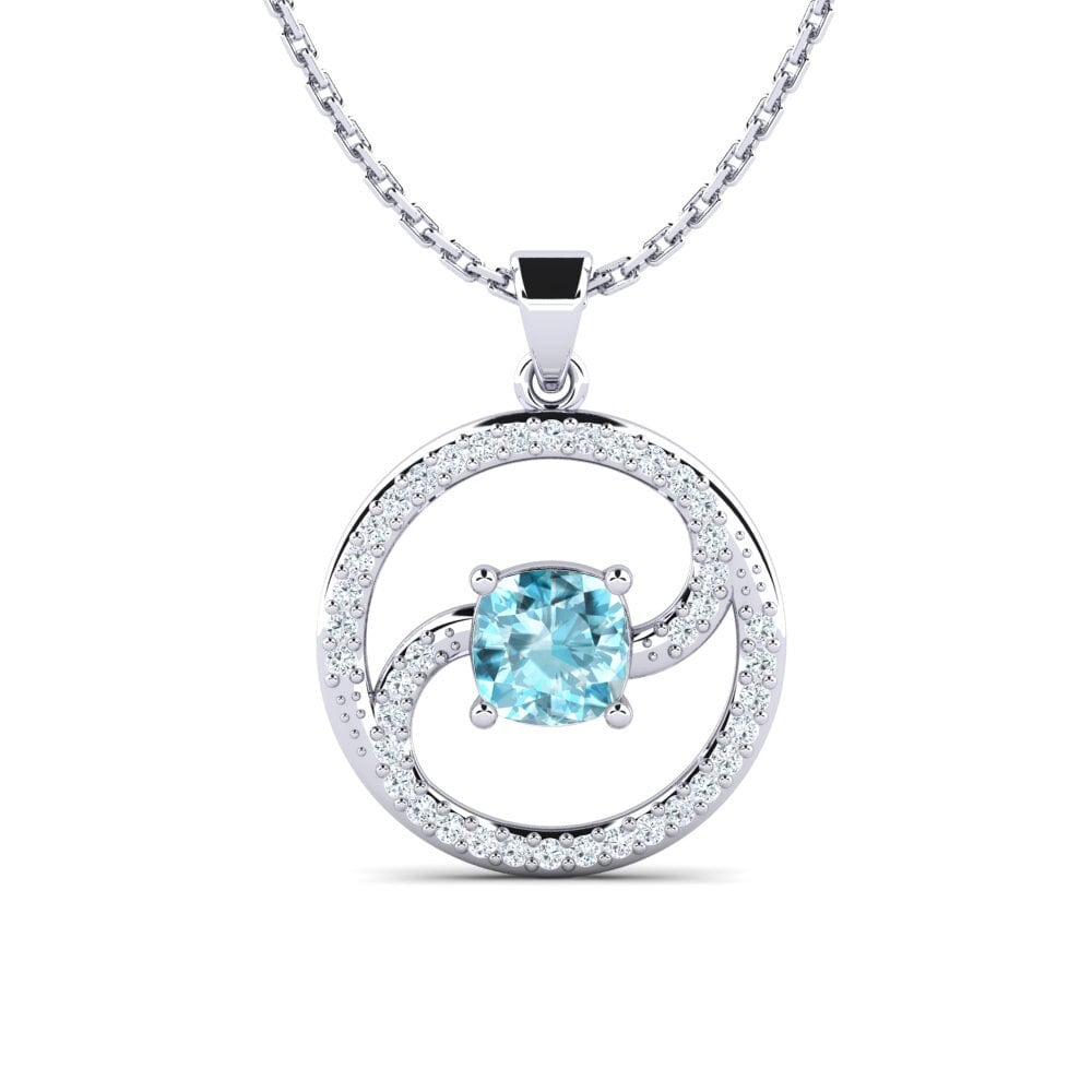 Blue Zircon Women's Pendant Liuba