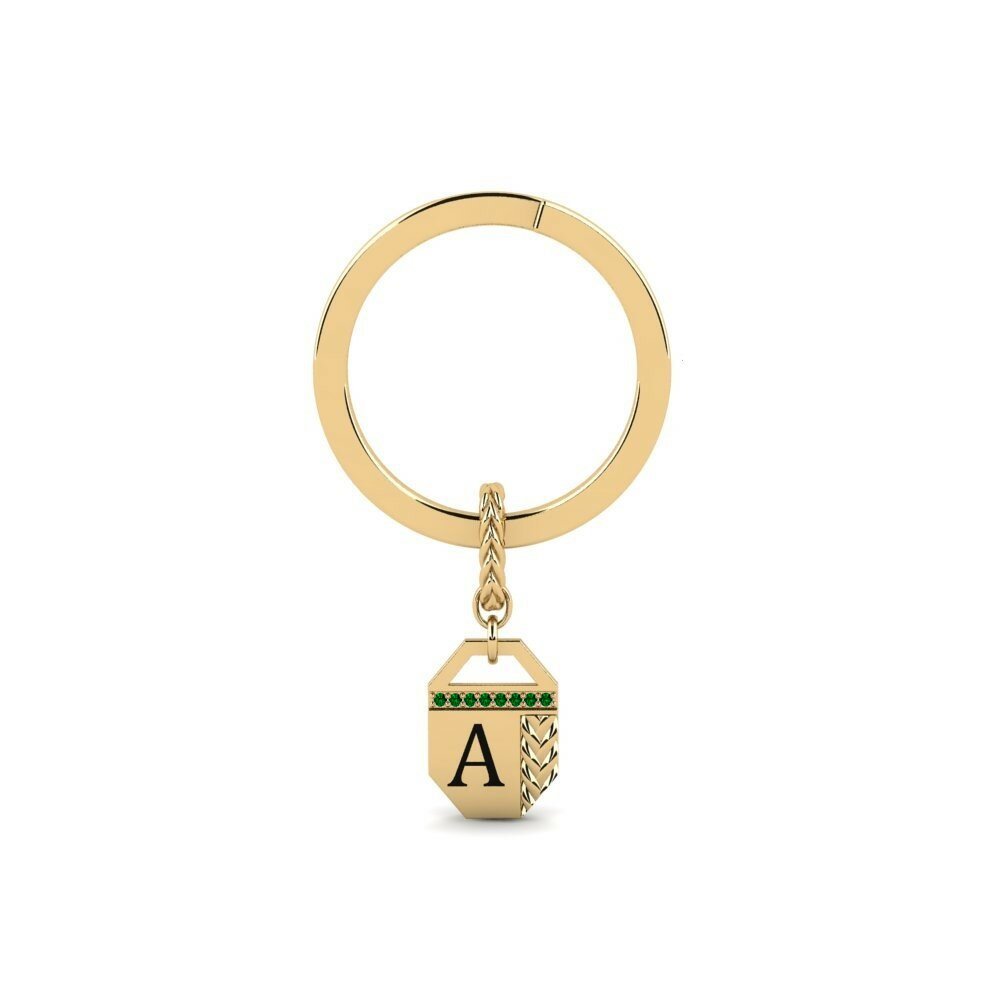 Green Zirconia Keychain Livry