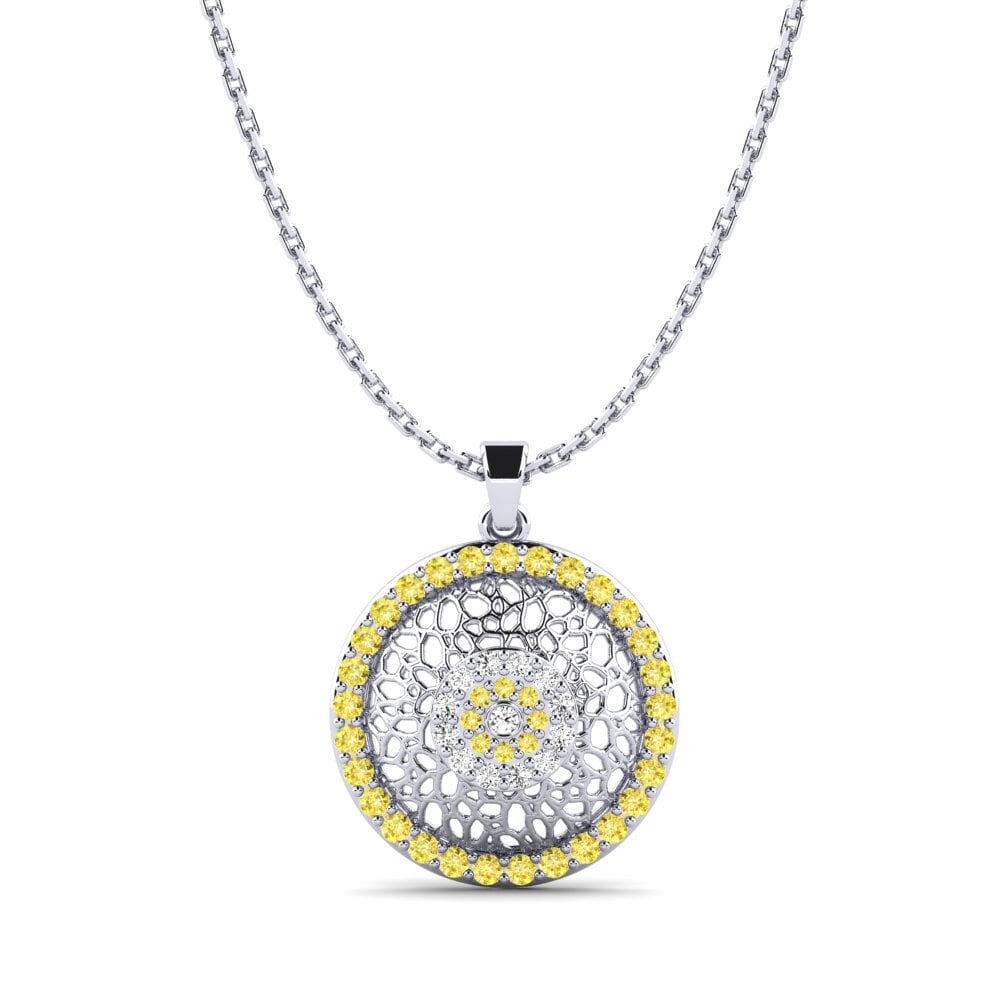 Yellow Sapphire Women's Pendant Lizbeth