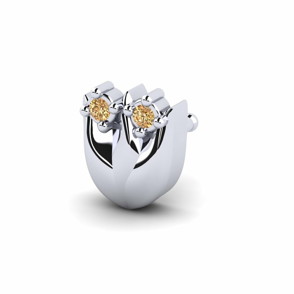 Bruine Diamant Neus Pin Lizet