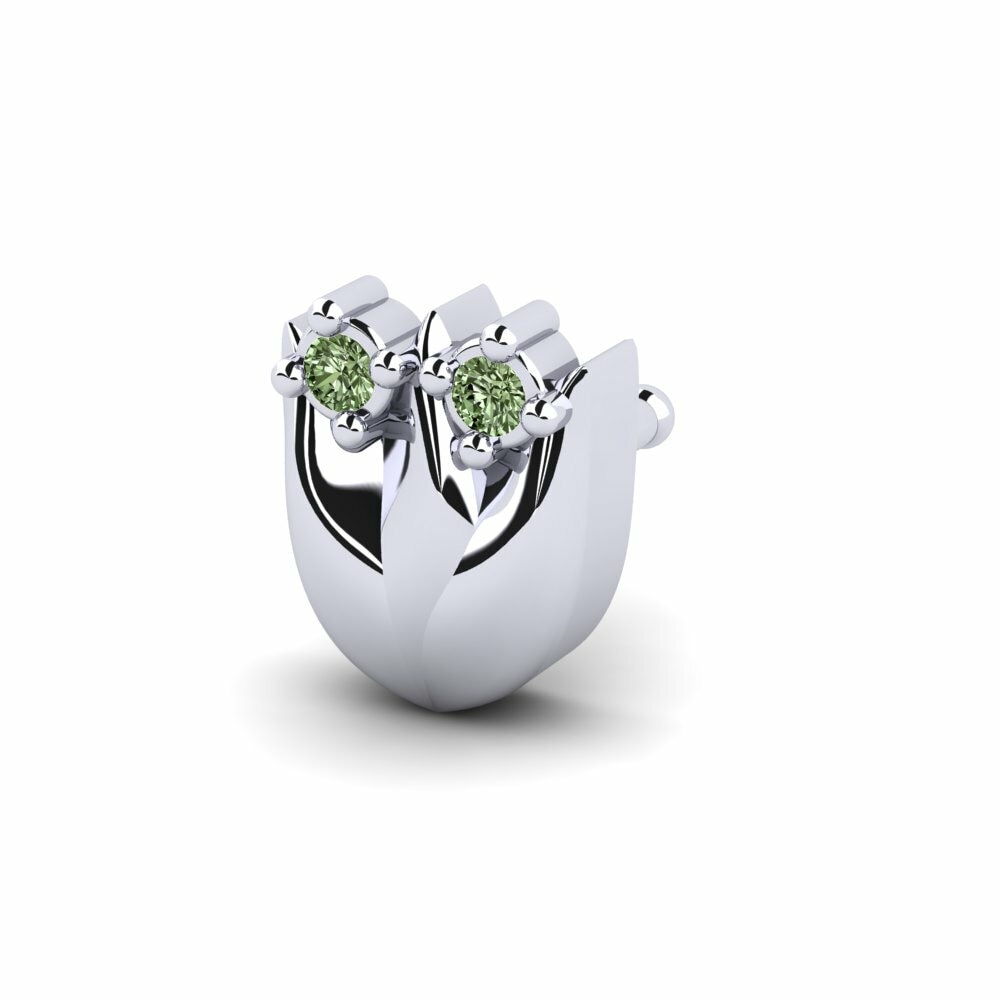 Groene Diamant Neus Pin Lizet