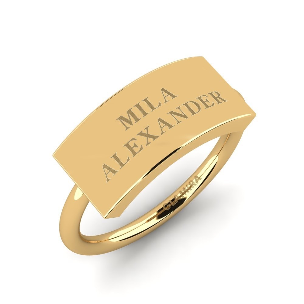 14k Yellow Gold Ring Lizzie