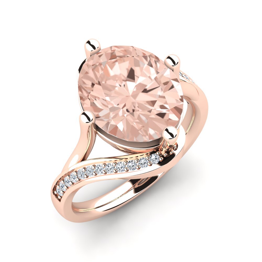 14ct Rose Gold Morganite Ring Loagen