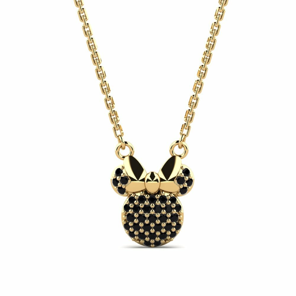 Collier pour enfant Loche Saphir noir