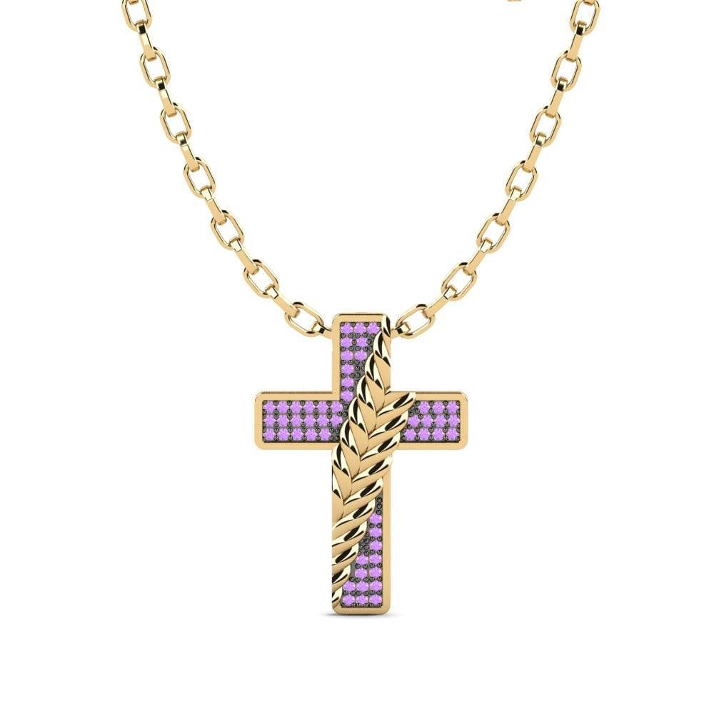 Améthyste Pendentif pour homme Locmariaquer