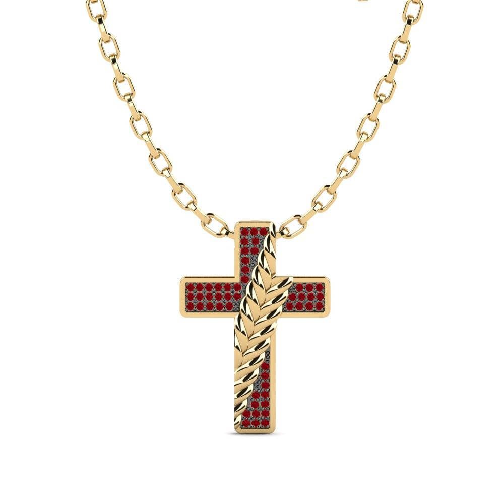 Red Zirconia Men's Pendant Locmariaquer