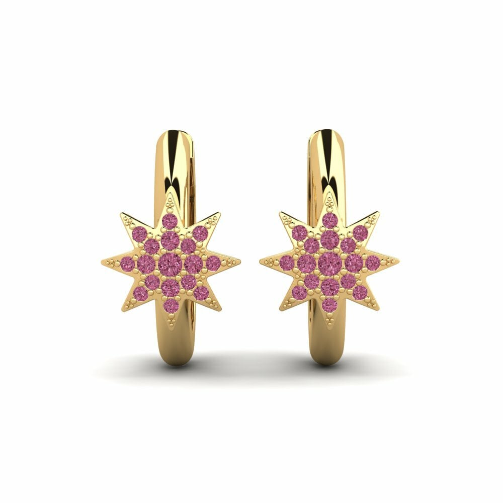 Anting-anting wanita Lodystar Garnet Rhodolit