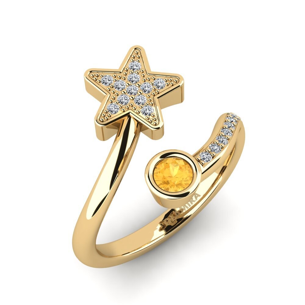 Citrine Bague Lodina