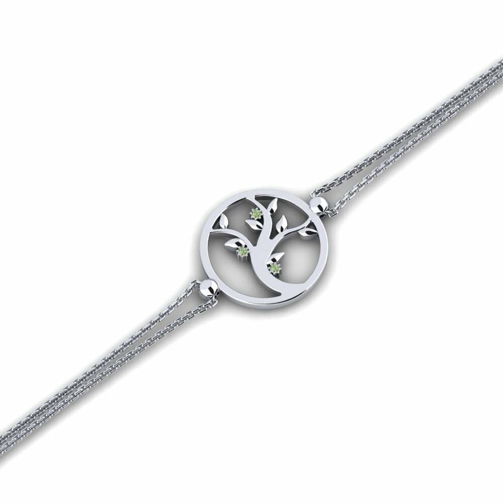 Diamant Vert Bracelet pour femme Logier