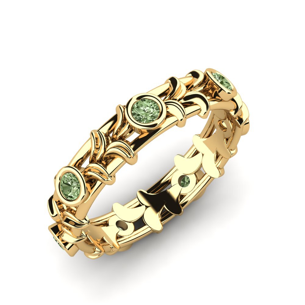 Grüner Diamant Ring Longaria