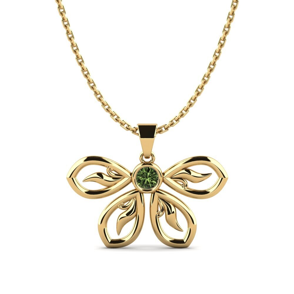 Green Sapphire Women's Pendant Looming