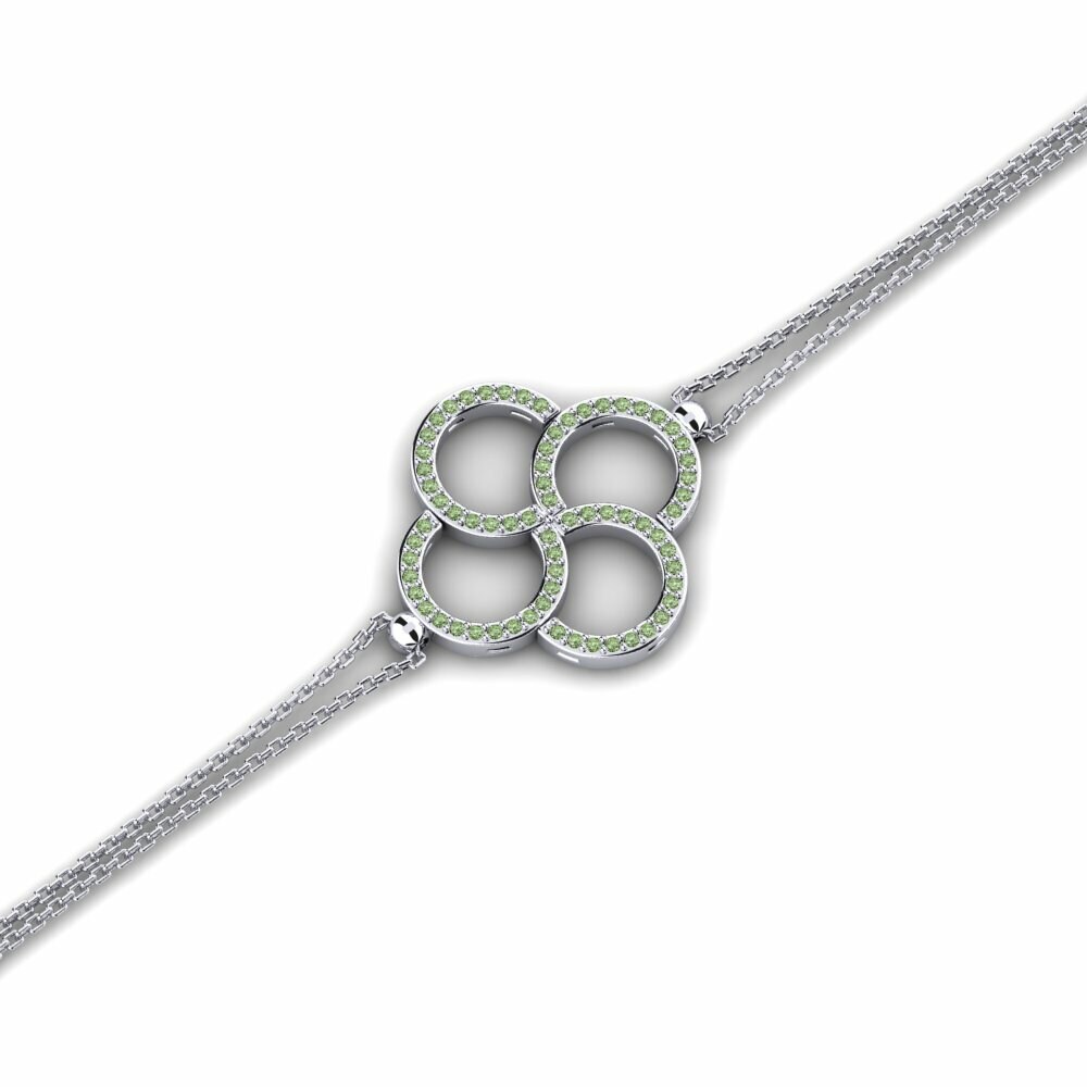 Diamant Vert Bracelet pour femme Loopnova