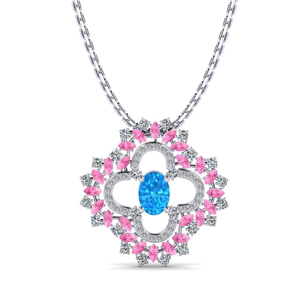 Blue Topaz Women's Pendant Lorenzo