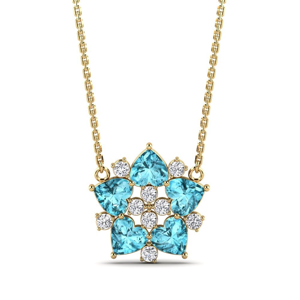 Blue Zircon Women's Necklace Loria