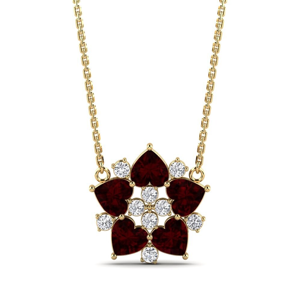 Garnet Women's Necklace Loria