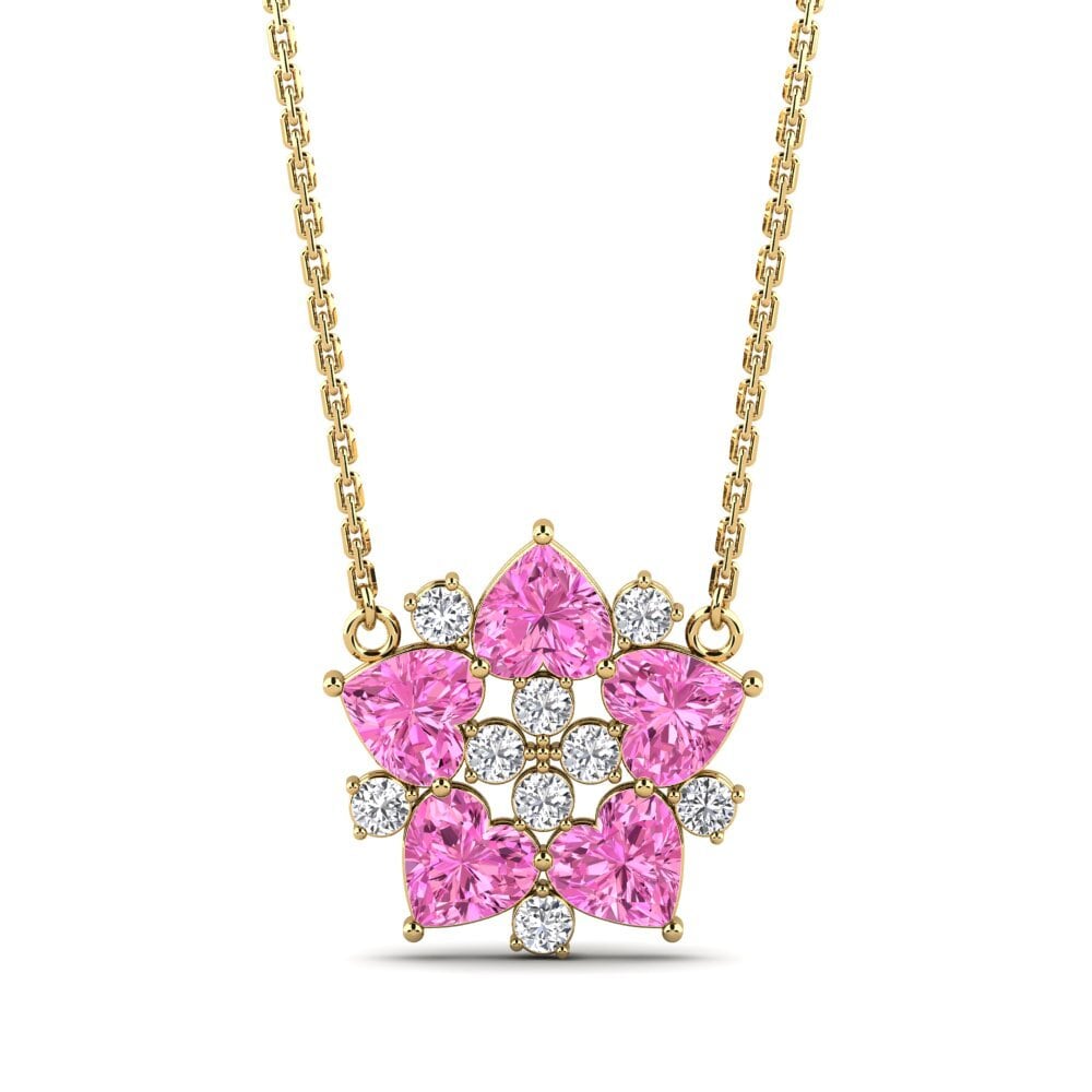 Pink Topaz Women's Necklace Loria